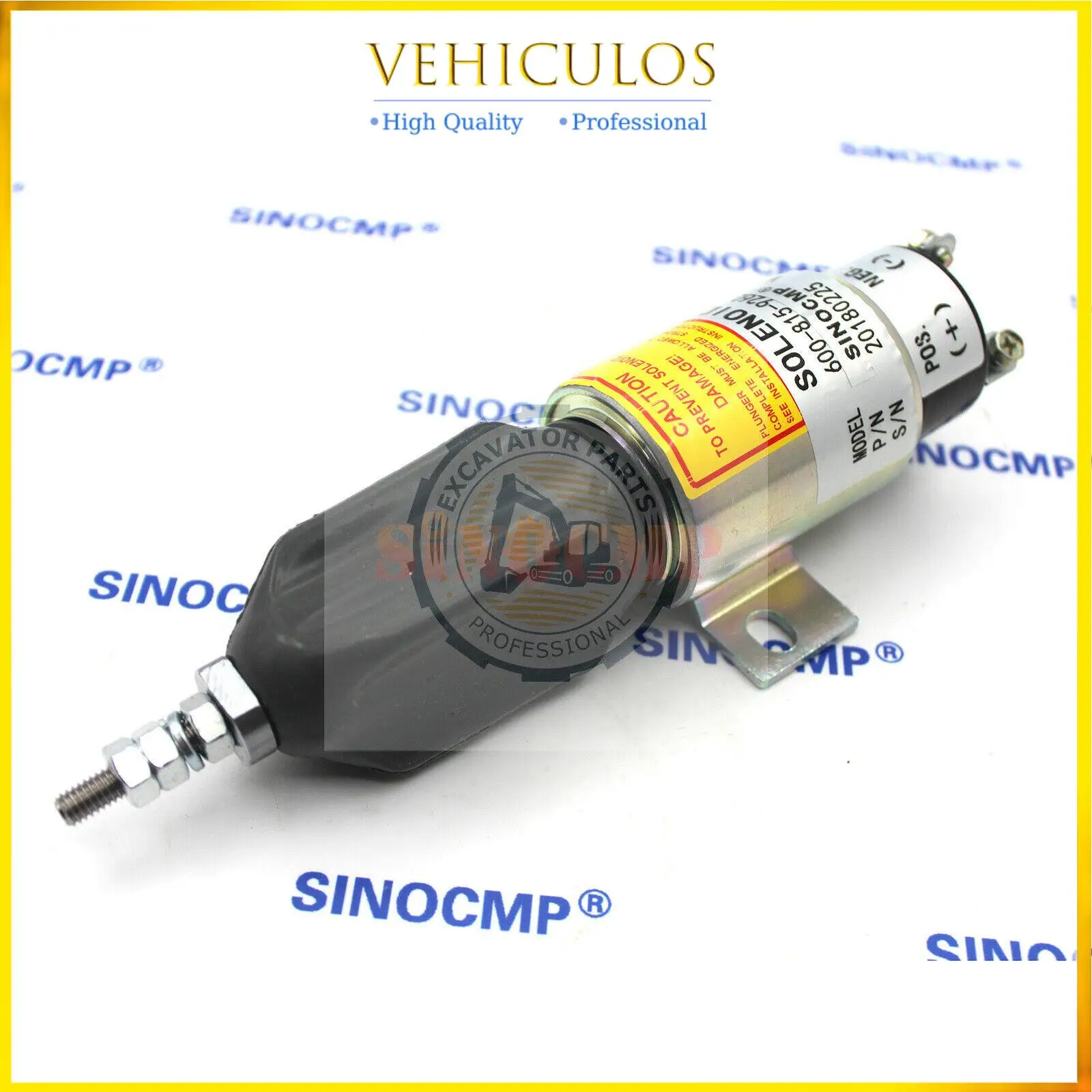 

WA100 600-815-9261 PC128US Komatsu Shutoff Fuel For Solenoid Valve 24V 600-815-9260 6008159260 6008159261