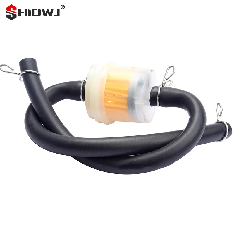 Universal Fuel Filter Gasoline Clear Cleaner Petrol Pipe Quad Scooter Hose Line Magnet Inline Gas Dirt Bike Motorcycle Accessory