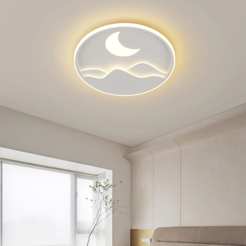 

Nordic Modern LED Ceiling Lamps Bedroom Living Room Chandelier Simple Atmosphere Round Home Indoor Lighting Decor Ceiling Lights