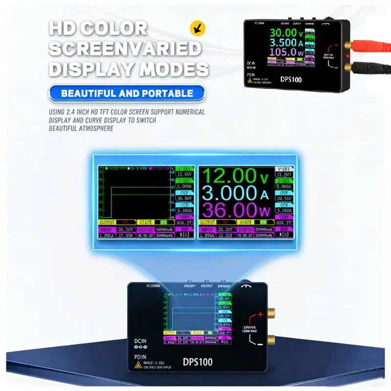 DPS100 Pocket Laboratorium DC Voeding 30V 5A 100W Max Verstelbare Spanningsregelaar Bench Switching PD QC Voeding