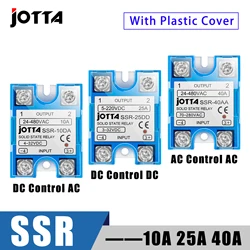 Solid State Relay Module For Temperature Controller Single Phase SSR 10DA 25DA 40DA 10AA 25AA 40AA With Dust Cover