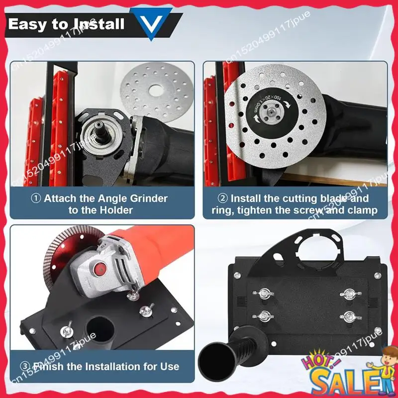 BOFO Chamfering Tool Angle Grinder Stand Cutter Holder Attachments Adjustable 45° Beveling Bracket Device