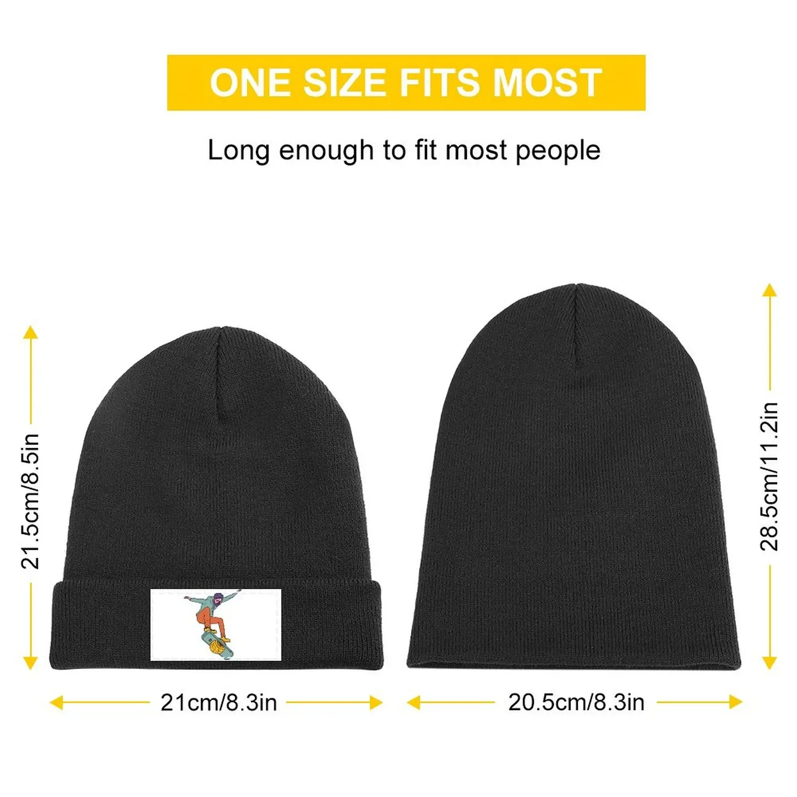 Onewheel Kickflipping Colorful Character Sticker Knitted Cap Designer Hat hard hat Women's Golf Clothing Men's