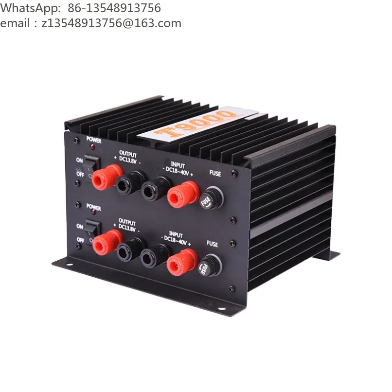 T9000 80A DC‑DC Power Stabilizer 24V To 13.8V Step‑Down Converter for Marine Radio Chart Plotter