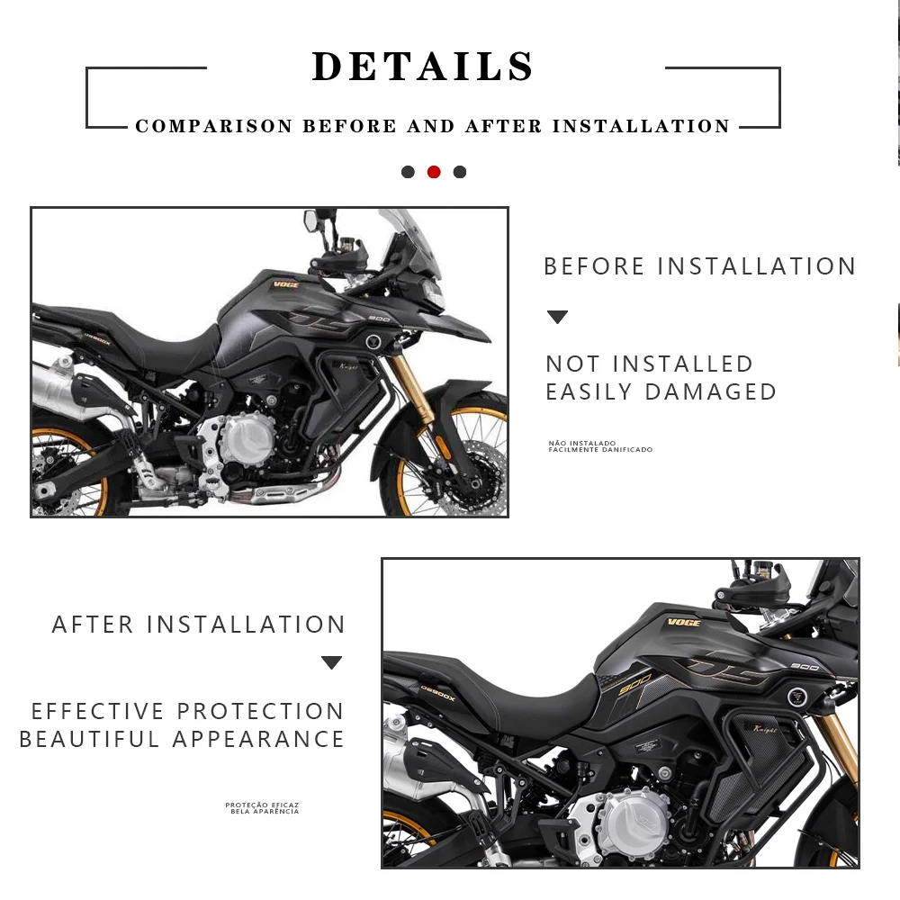 Motorcycle Accessories 3D Resin Sticker Complete Kit for Voge Valico 900DSX Motorcycle Compatible