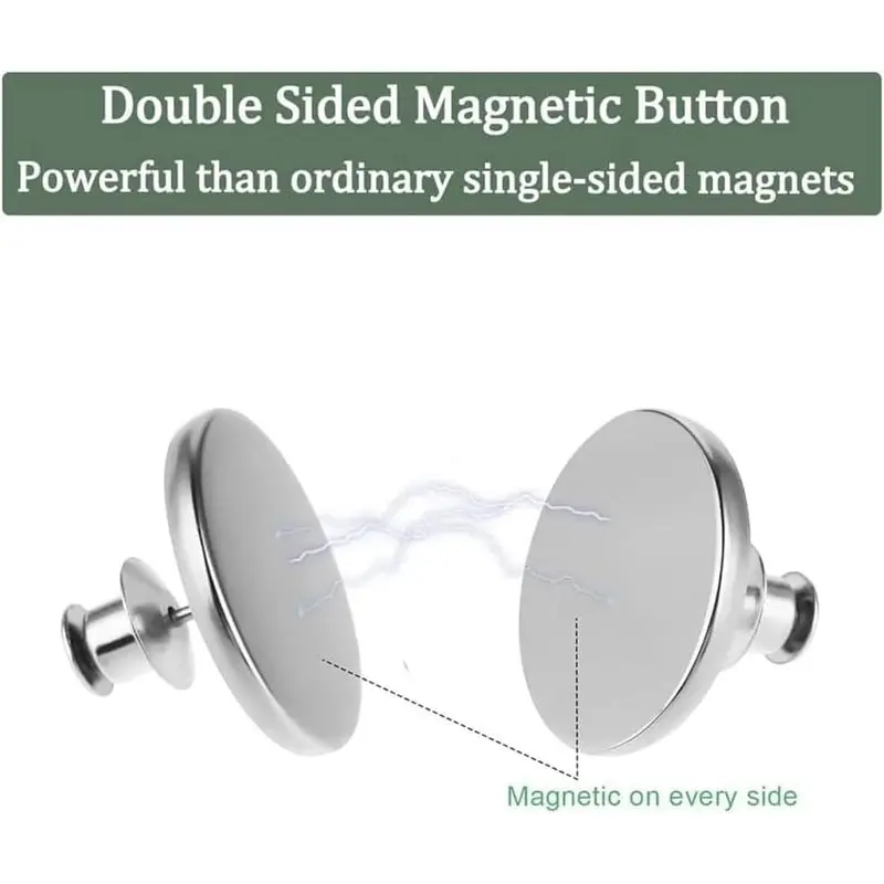 Double Sided Magnetic Curtain Clips, Magnetic Adsorption Curtain Magnets, Curtain Sealing Clips to Prevent Light Leakage