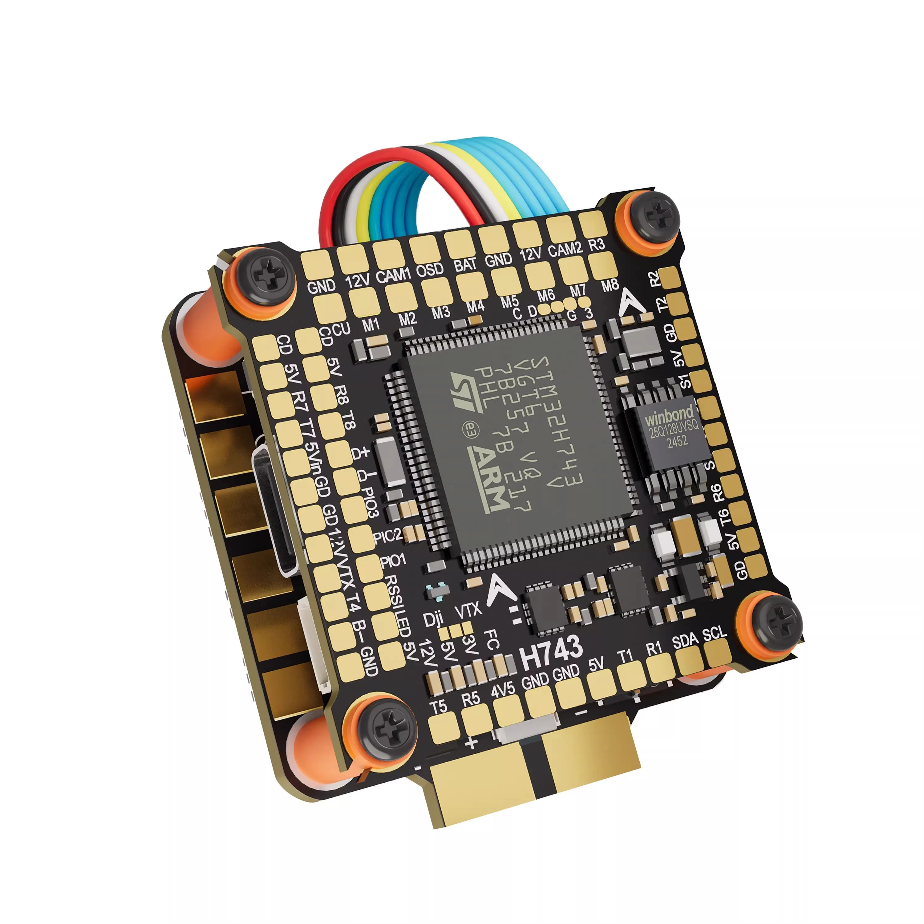 

DAKEFPV H743 FC 6S 8S 55A/60A/70A 8-битный стек ESC 55A/60A/70A для модели самолета X8/Y6/модели с неподвижным крылом