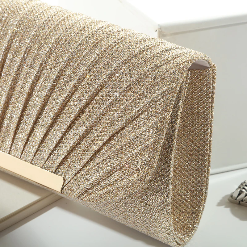 European and American sequined marriage party storage bag, women's dinner bag, chain single-shoulder women's evening dress bag image 3