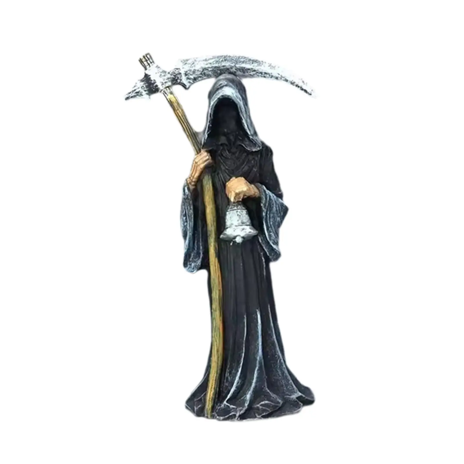 Reaper Statue Halloween Decoration Scary Decorative Novelty Resin Standing