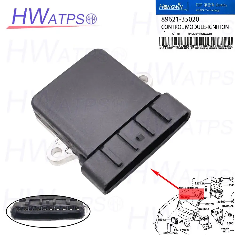 

Ignition Control Module 89621-35020 for Toyota 4Runner Avalon Camry Sienna Solara T100 Tacoma Tundra 1313002380