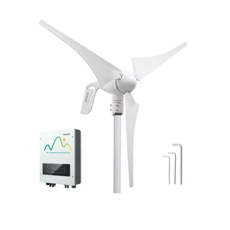 Wind Turbine Generator Wind Solar System 10Kw 30Kw 50Kw 60Kw Hybrid Solar Wind System Complete Kit for Farm Industry