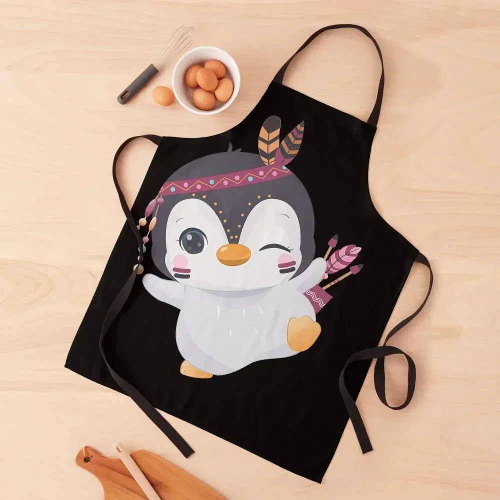 

Cute Penguin Cute Animal Birthday Party Gift Girl Baby Penguin. Apron Chef jacket men Cooking Clothes Apron