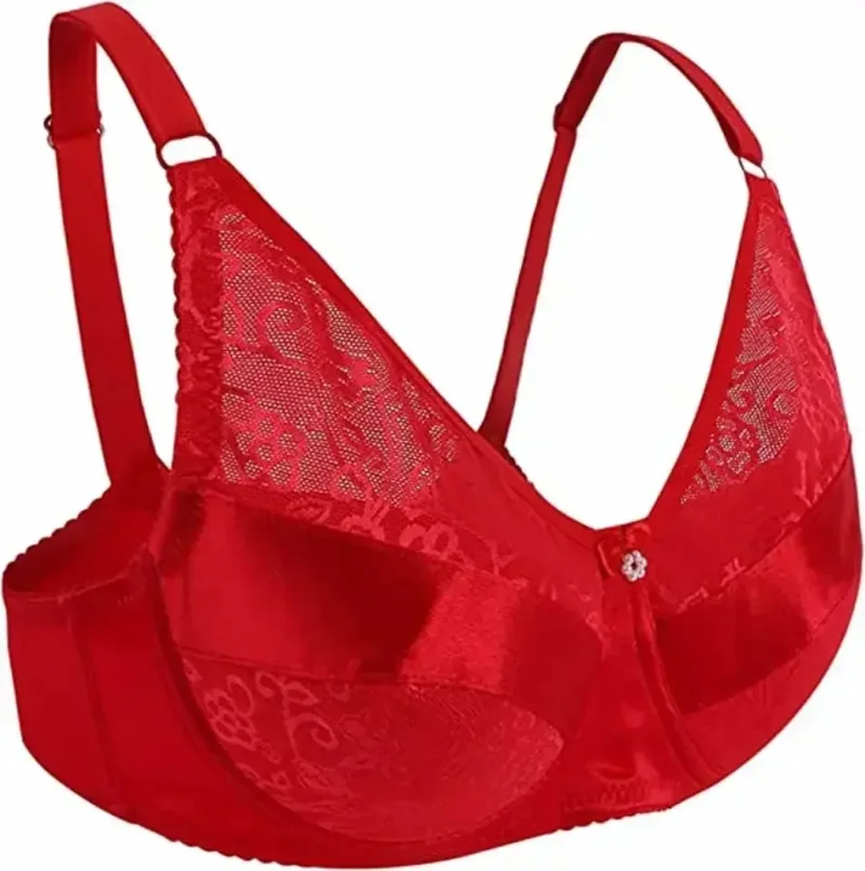 Sexy Crossdresser Bra CD Drag Queen Crossdresser Sissy Bra Fake Boobs Mastectomy Pocket Bra Suitable for Silicone Breast Forms