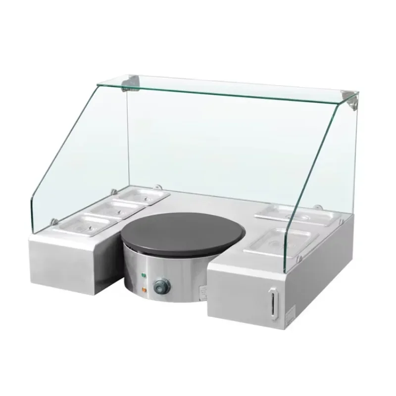 

Commercial Mini Electric Rotating Crepe and Machine Automatic Pancake Makers Electric Crepe Maker