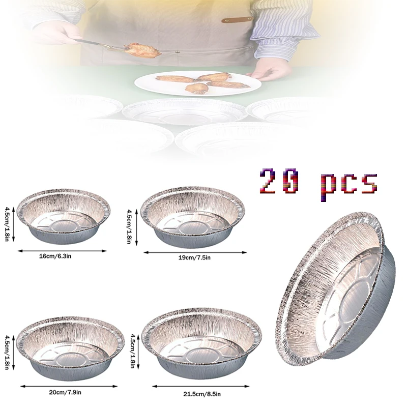 20Pcs Round Foil Tr…
