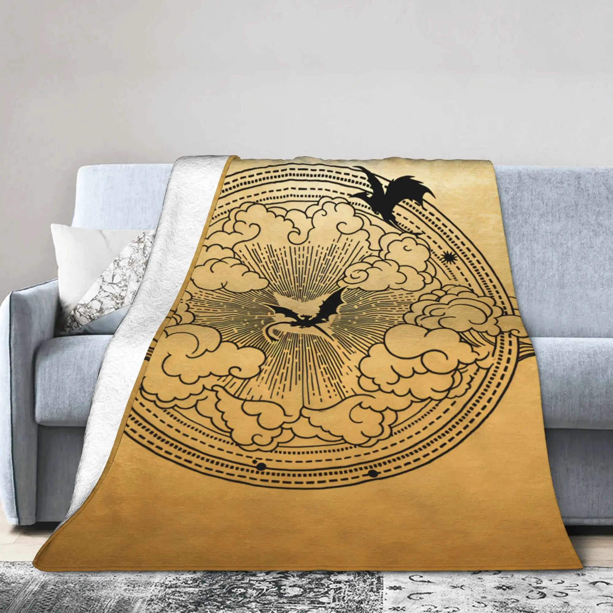 fourth wing  Soft Warm Blanket  Students Plush Throw Blanket Novelty Outdoor Flannel Bedspread Sofa Bed Cover