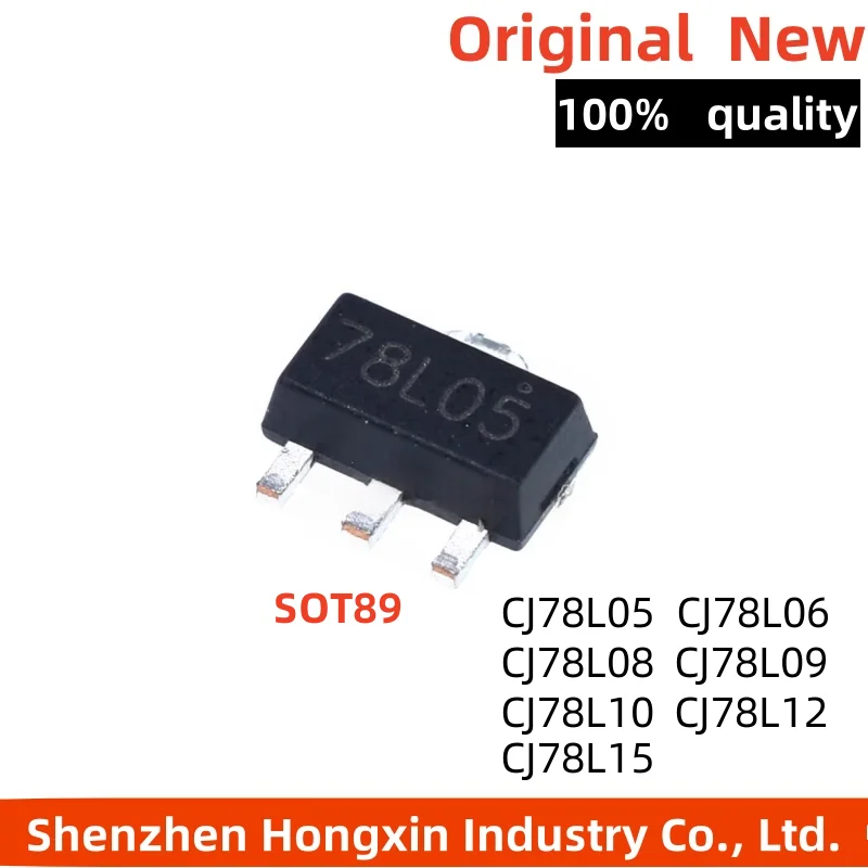 

10pcs new CJ78L05 78L06 78L08 78L09 78L10 78L12 78L15 patch SOT89