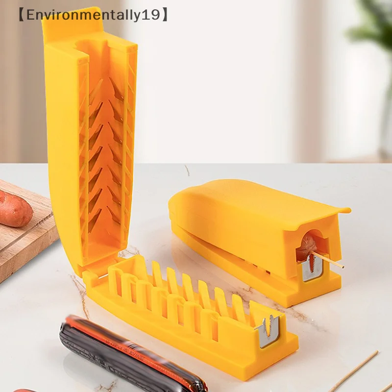 Hot Dog Slicing Tool Sausage Cutter Kitchen Utensils Barbecue Tools Hot Dog Cutter Ham Slicer, For Backyard Camping Grilling