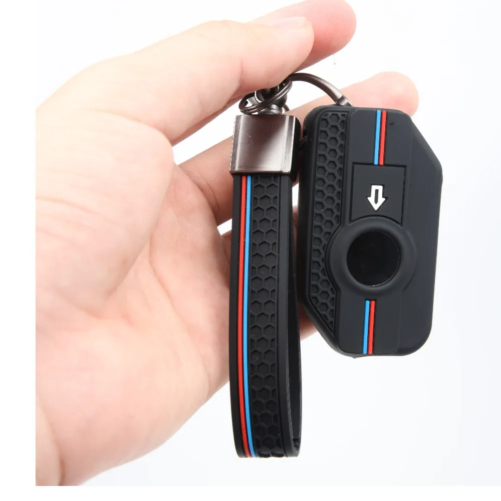 Flexible Key Cover For BMW R1250GS R1200GS C400X C400GT F750GS F850GS F900R F900XR K1600B K1600GT R1200RS with clasp holder