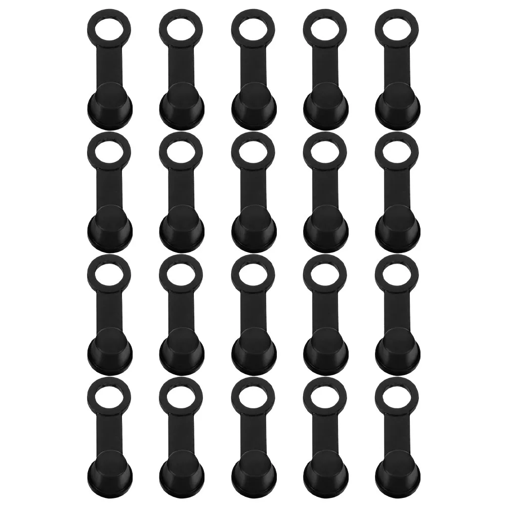 

20pcs Brake Bleeder 8Mm Replacement Motorcycle Brake Caliper Dust Cap Rubber Grease Cap Easy Install Car Compatible Durable Long
