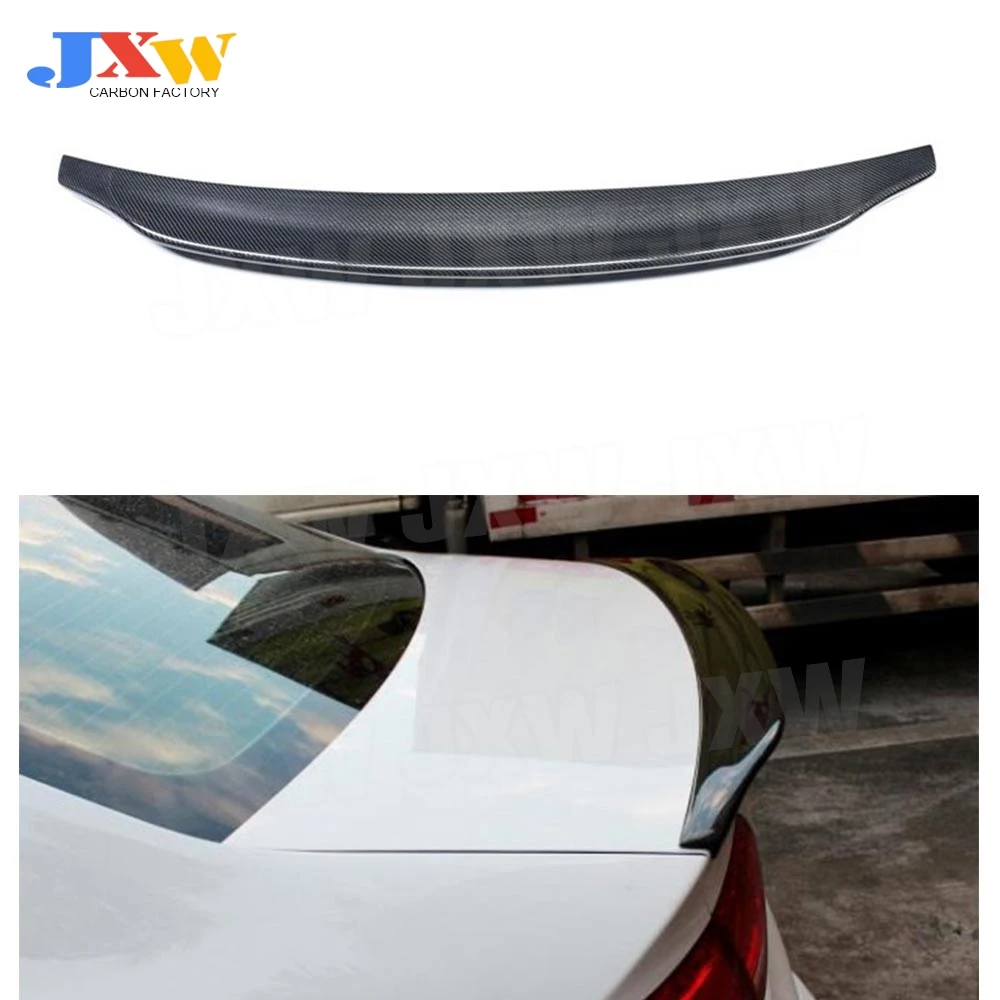 

For A4 Carbon Fiber Rear Spoiler Boot Duck Wings for Audi A4 B8 B8.5 B9 Sedan 2009 - 2018 Car Rear Trunk Spoiler Wings