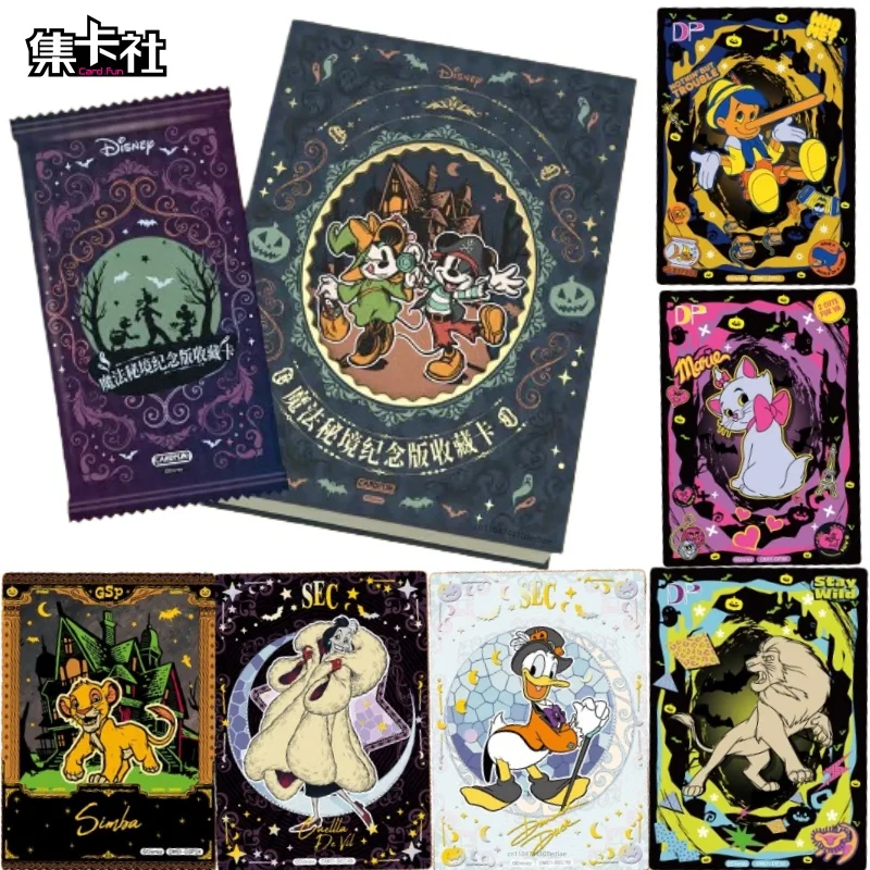 Card.Fun New Genuine Disney Magic Secret Collection Card Mickey Animation Peripheral Toys Card Halloween Gift