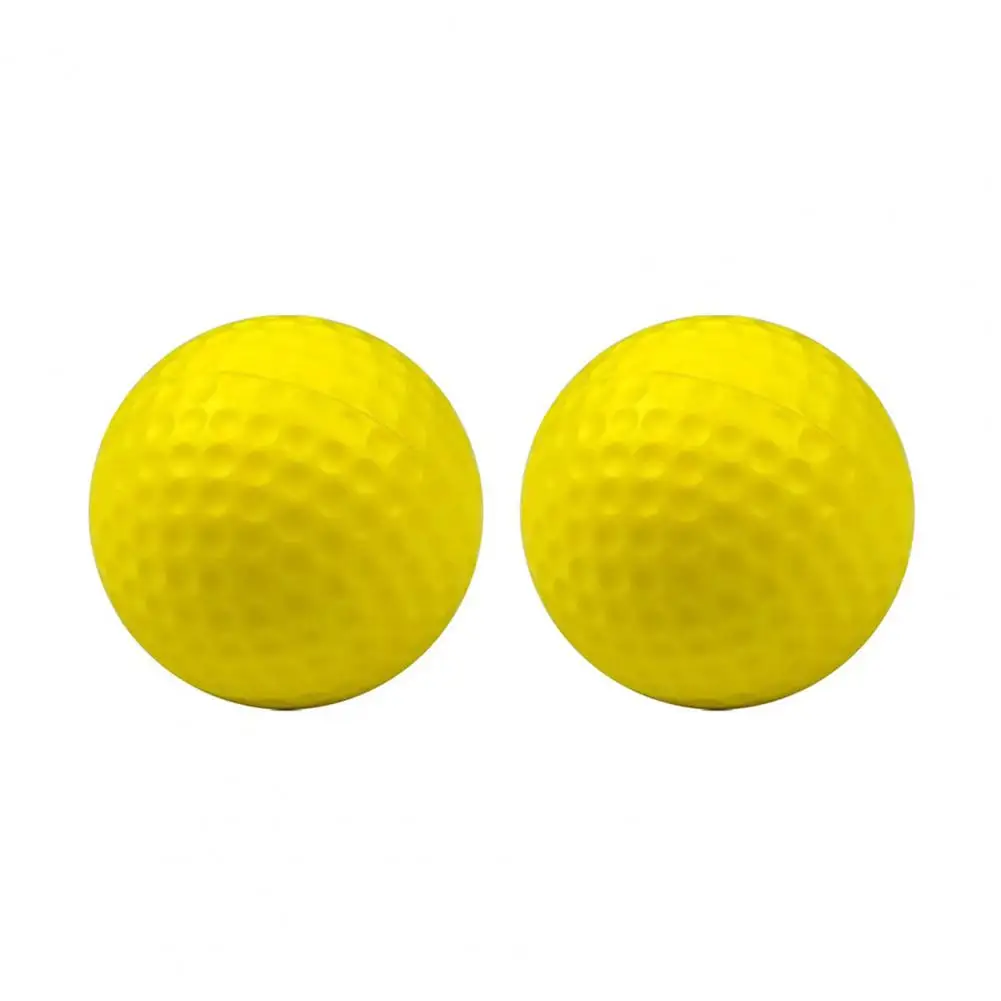 2 Stück Golf Übungs bälle elastisch gut sichtbare Sicherheit Golf Übungs bälle Kinder Spielzeug Indoor Golfbälle Golf zubehör