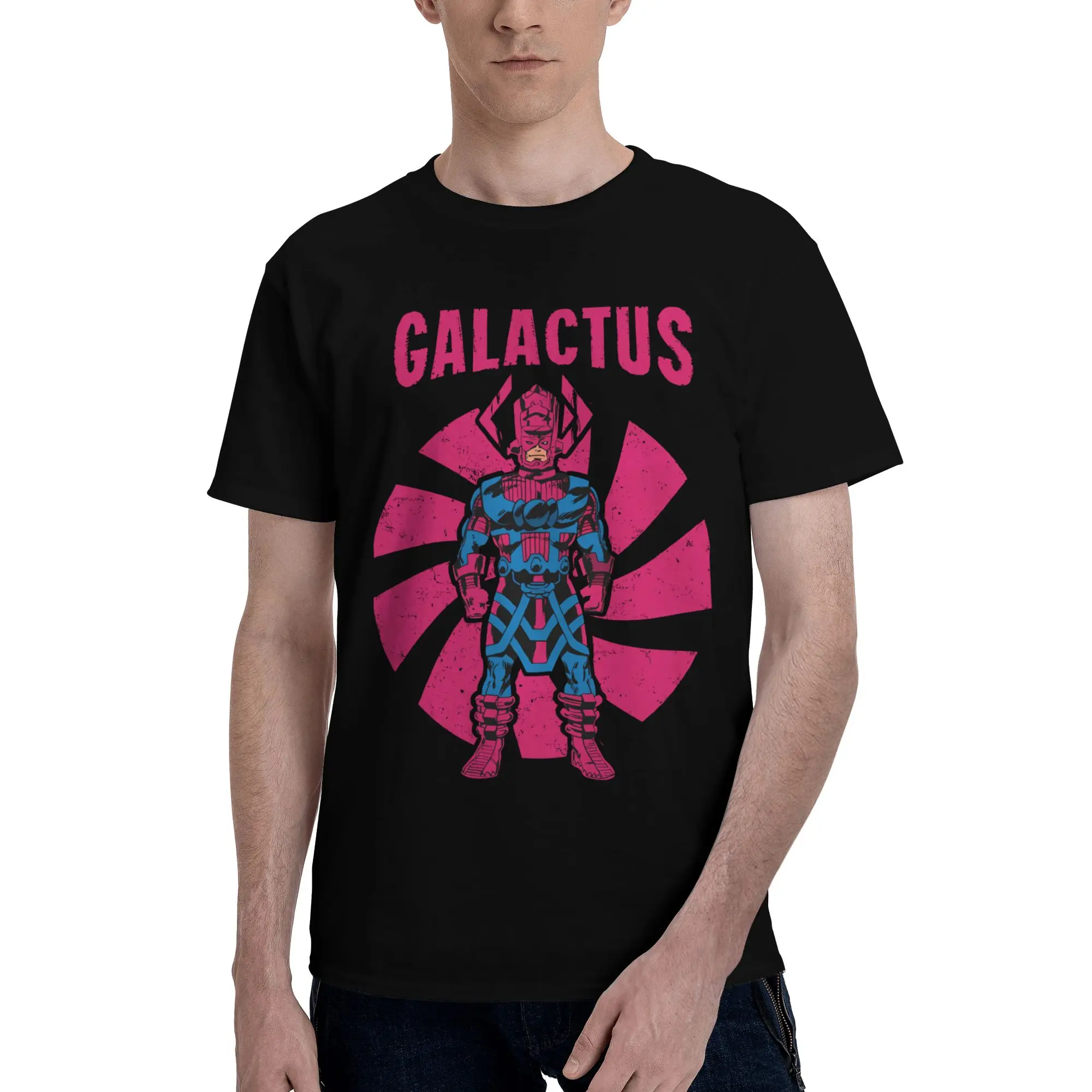 Retro Galactus Racerback Skin-Friendly Reversible T-shirt Japanese Street Basic Tee