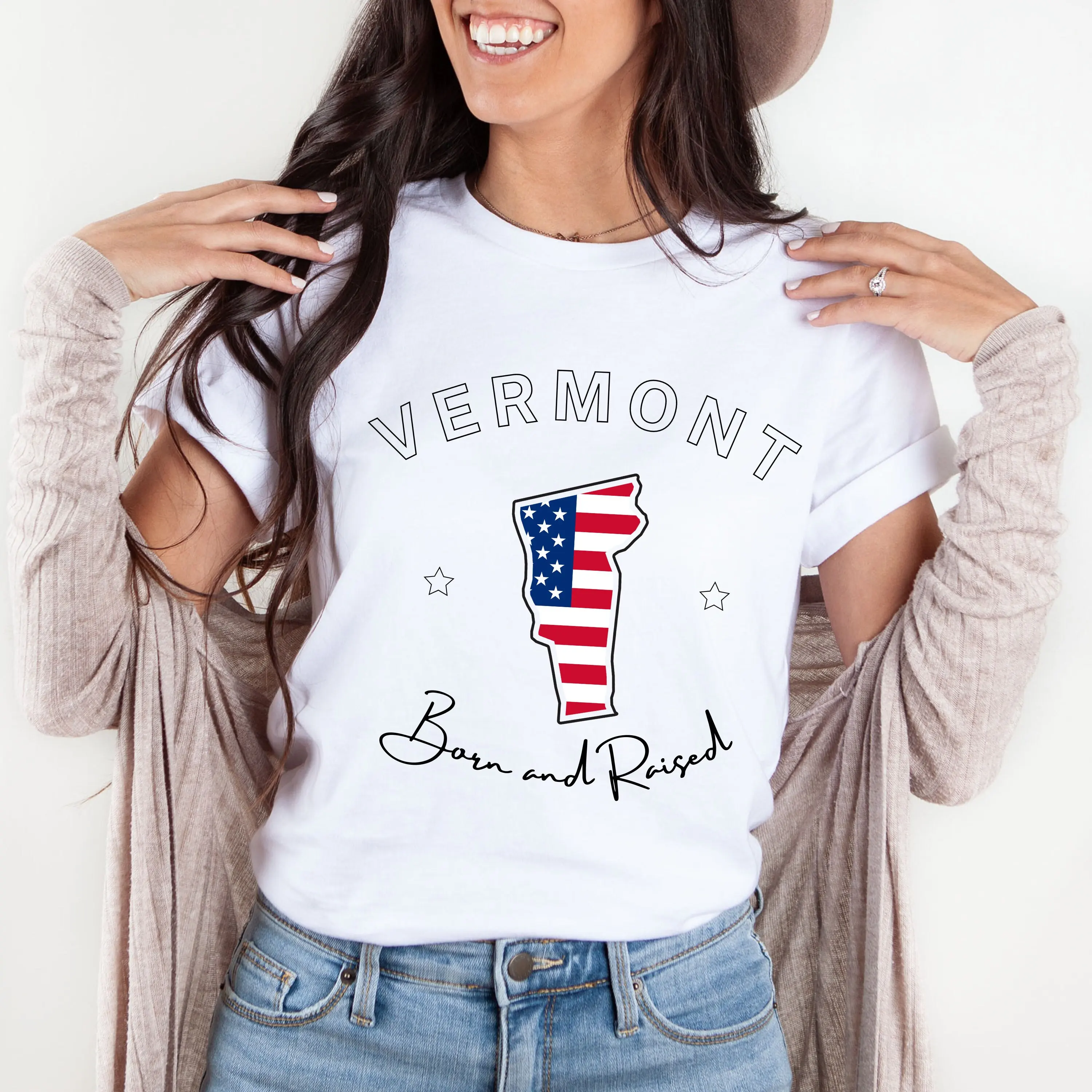 Vermont T Shirt State Crewneck Gifts Gift Mom