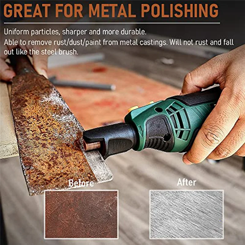 Polishing Attachment Cordless 42Pcs. Polishing Head Grinding Stone 1/8Inch Handle For Grinding, Polishing,