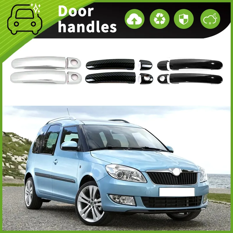 

Suitable for 07-15 Skoda Roomster 5J door door bowl handle decoration modified scratch protection sticker