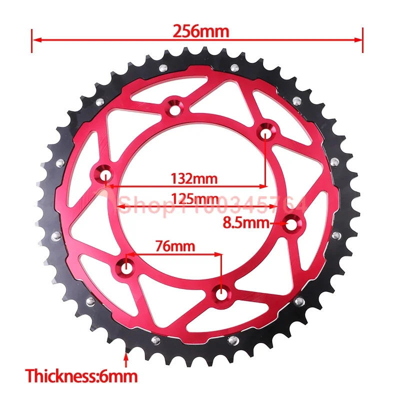 Motorcycle 50 tooth rear sprocket for Honda CR125R CR250R CR500R CRF XR 125 230 250 450 400 600 650 R X L