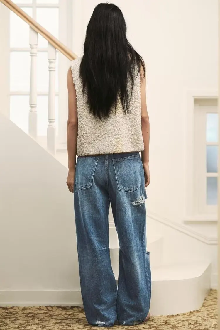 Faionable فضفاض فرو الضأن سترة المرأة Svel كيت مربوط الخريف الشتاء جديد وصول H-ape ort لون نقي ملابس خارجية