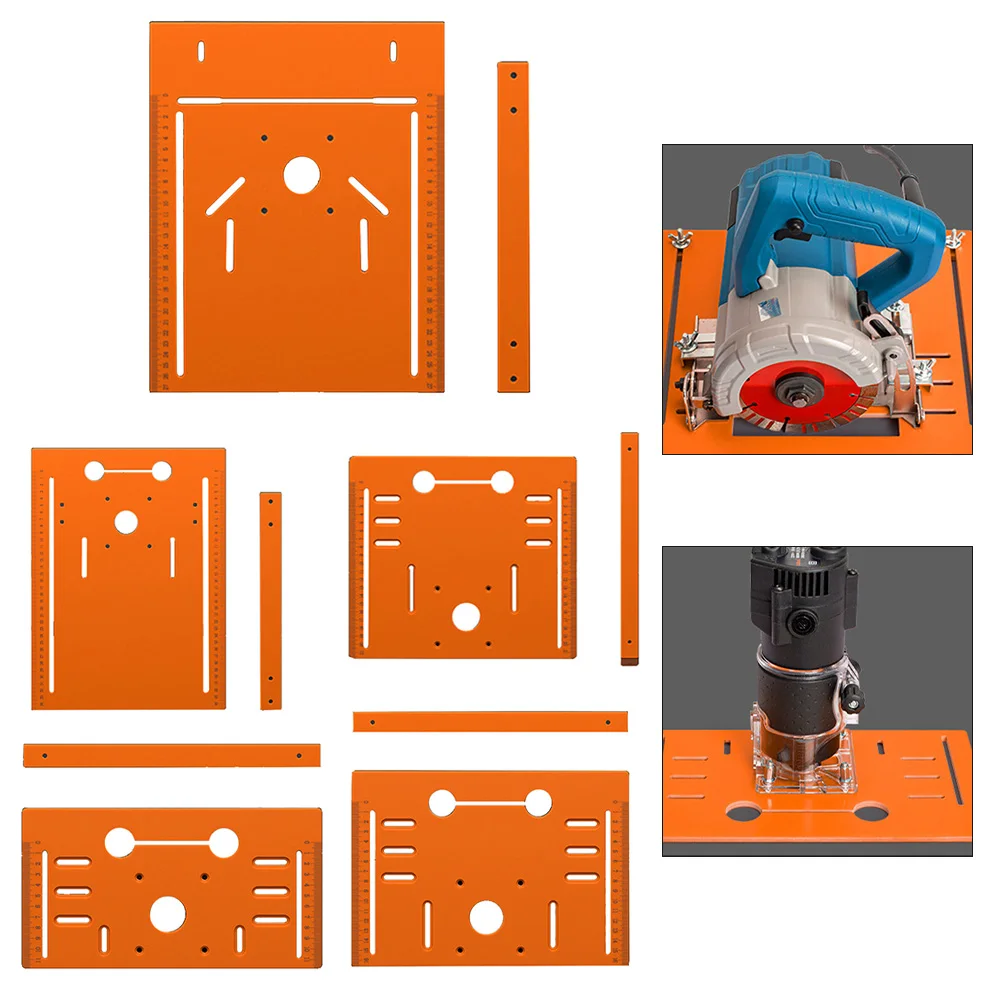 

Circular Saw Guide Rail Bottom Plate Adjustable Cutting Machine Handheld Saw Backing Mountain Woodworking Bench Accessories