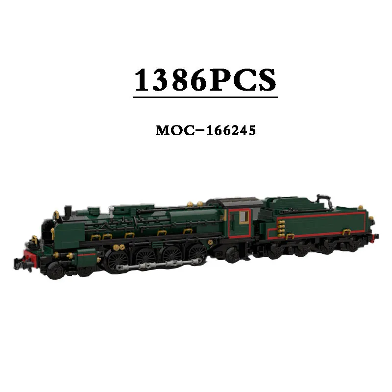 Locomotive MOC-166245 Oriental Train Building Block Toy Model 1386PCS DIY Toys Boy's Birthday Gift Children's Christmas Gifts