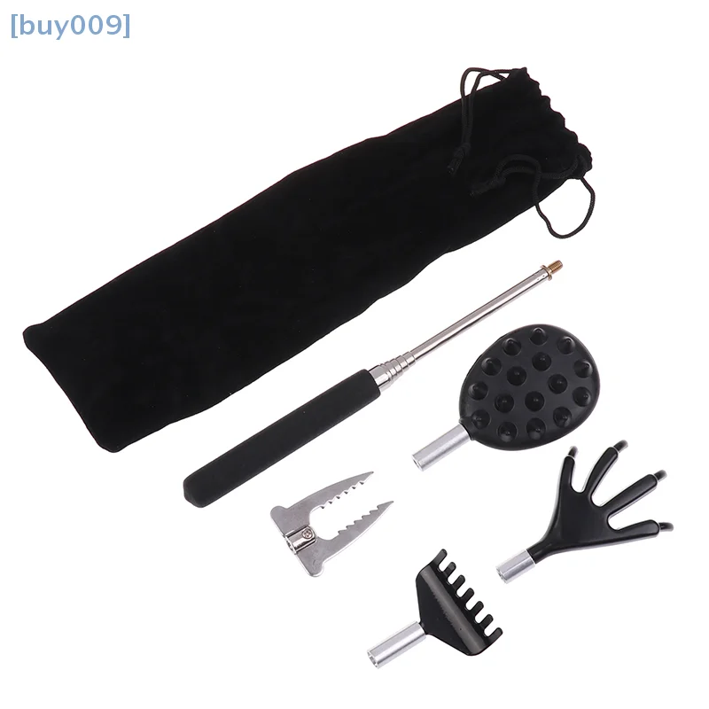 

【buy009】4PCS/SET Different Back Scratcher Portable Telescoping Extendable Back Massager Tool For Thanksgiving Birthday Gifts