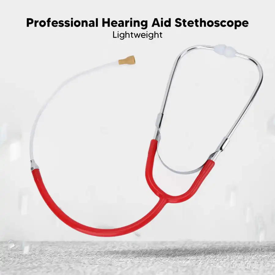 Home Hearing Aid Stethoscope Volume Noise Detection Binaural Earpiece Audition Test Audiphones Stethoscope Hearing Aid Accessory