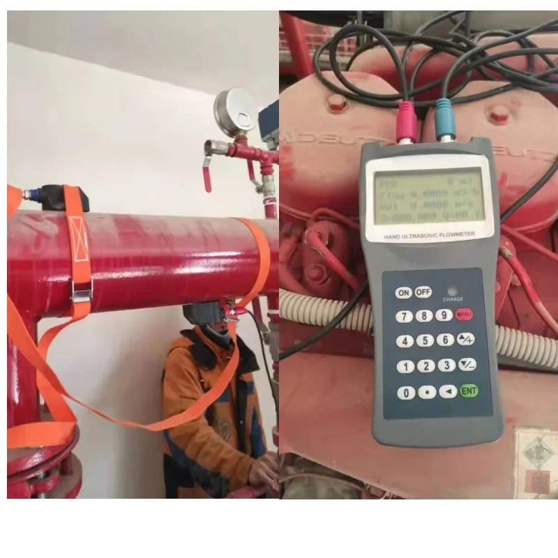 عالية الدقة اختبار بالموجات فوق الصوتية تدفق متر اليد مقياس التدفق بالموجات فوق الصوتية للمياه