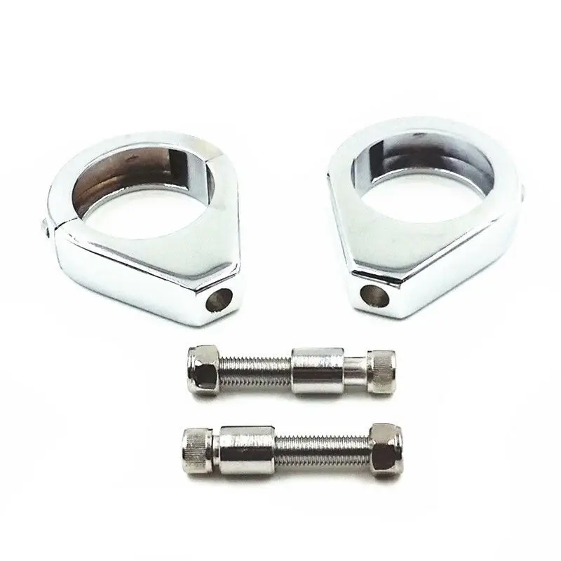 1 Pair 41mm Motorcycle Turn Signal Relocation Fork Clamp For Honda Shadow Sabre VT VF 700 750 1100 Accessories Parts