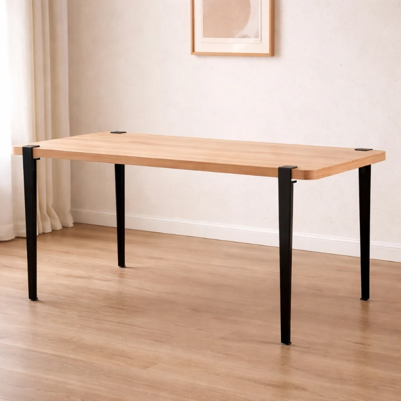 

Creative DIY Iron Dining Table with Leg Replacement Metal Furniture Legs with Pulleys Multifunctional F-clip Chairs Legs