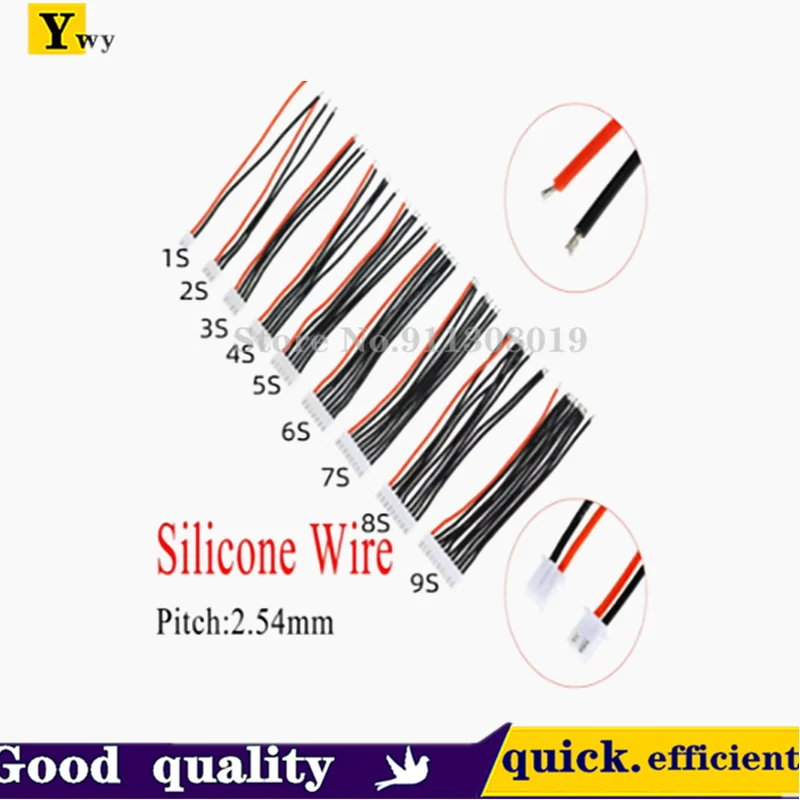 JST-XH Silicone Wire 22AWG1/2/3/4/5/9S Lipo Balance Wire Extension Charged Cable Lead Cord for RC Lipo Battery charger