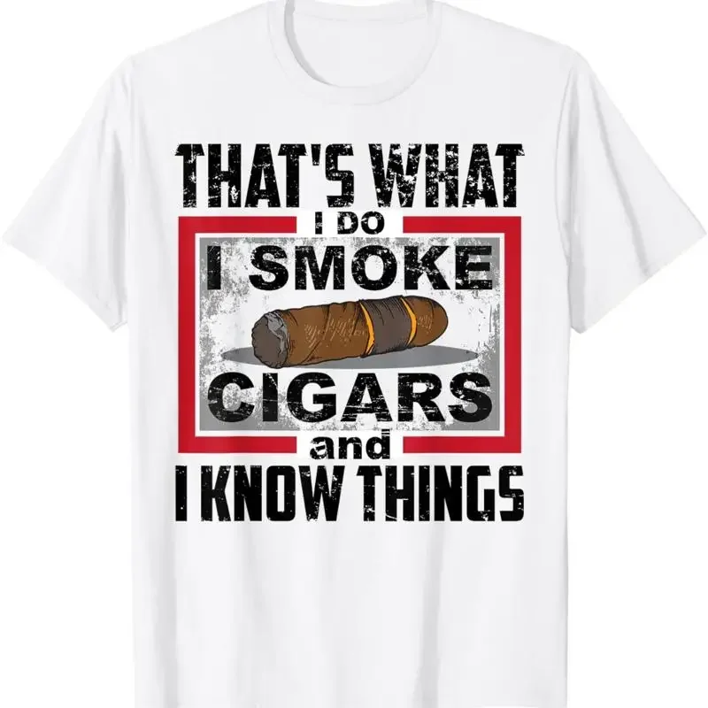 Smoke Cigars Smoker T Shirt Ideal Clever Class Men