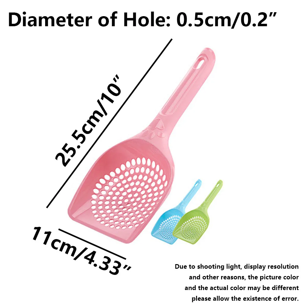 Cat Litter Spoon Shovel Plastic Cat Pet Care Sand Waste Scooper Shovel Hollow Cleaning Tool Dog Pet Litter Scoop Supplies 1pcs