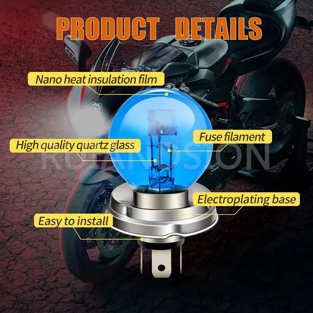 2Pcs Lampu Depan Halogen Seped - Motorcycle Led Headlight Bulb H4 ulasan dan harga