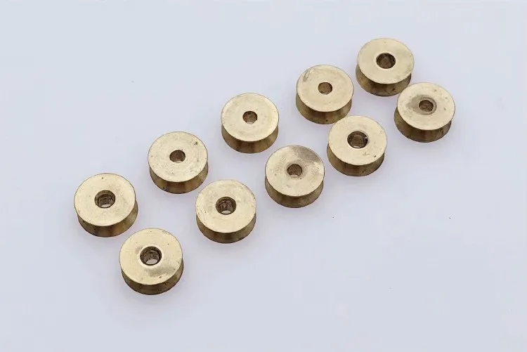 10Pieces/Lot 2mm*8mm*3mm Copper Head Small Motor Shaft Pulley Wheel