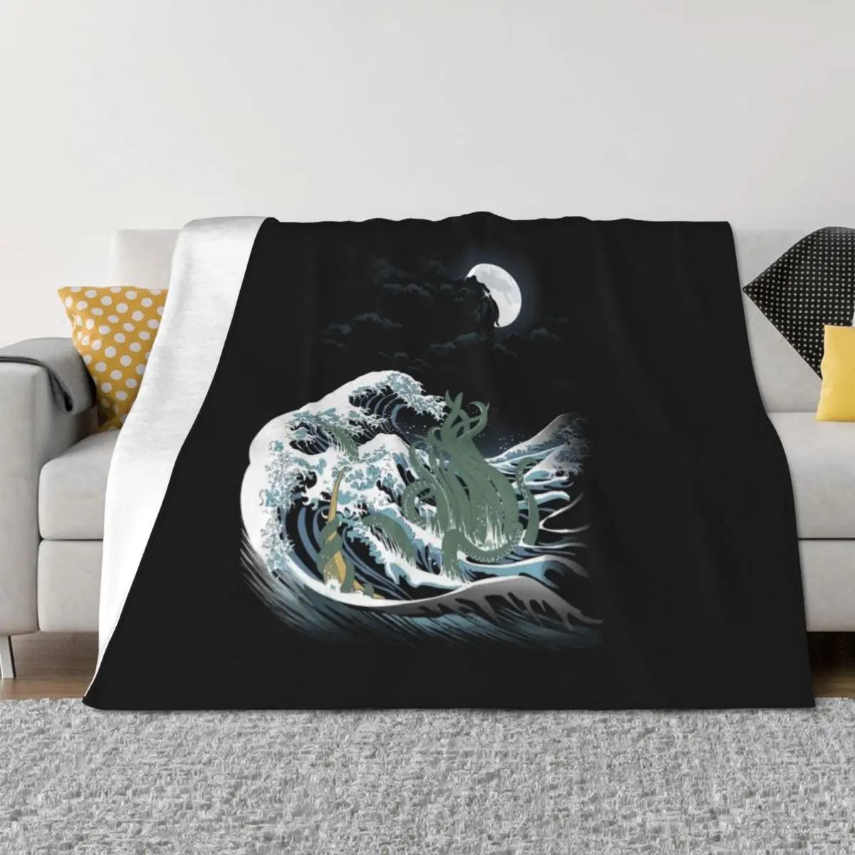 

The Wave OffR'lyeh Throw Blanket Summer Thermal Furry christmas decoration Blankets