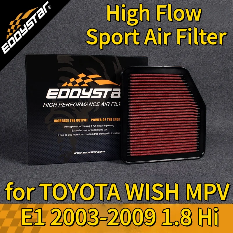 

Спортивный воздушный фильтр с высоким расходом для TOYOTA WISH MPV E1 2003-2009 1.8 Моющиеся гоночные впускные фильтры Hi