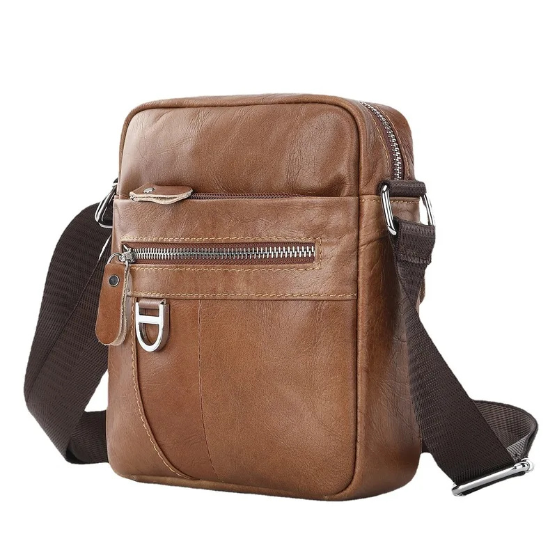 Men's leather crossbody bag, free shipping, messenger bag, shoulder bag, crossbody bag, retro shoulder bag, men's cowhide bag
