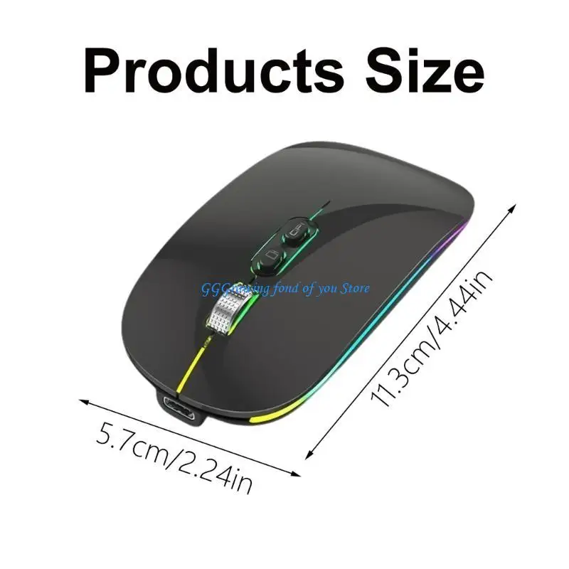 Mouse sem fio H9EB 2.4G Compatível com sem fio mouse silencioso ergonômico