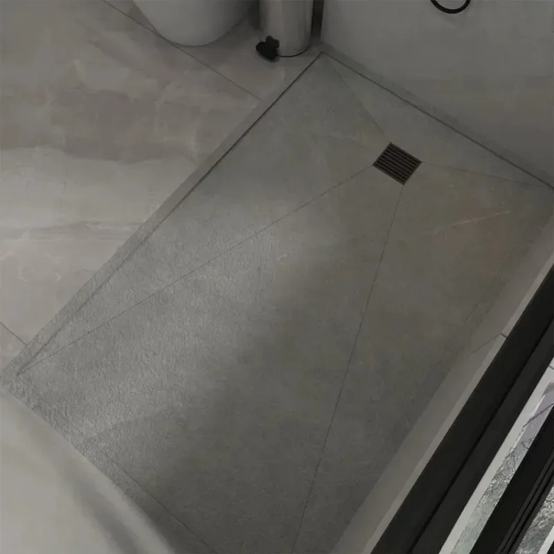 Integrated shower room floor stone sunken toilet shower board fire surface sliding brick rock board shower stone